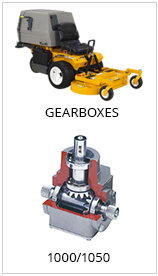 Peerless Gear Gearboxes 1000-1050 on a riding lawn mower